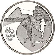 5 Reais Olympic Games Rio 2016 - Running / Sambodrome obverse image