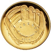 5 Dollars National Baseball Hall of Fame obverse image