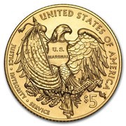 5 Dollars US Marshals Service 225th Anniversary, United States, 2015 reverse image