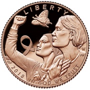5 Dollars Breast Cancer Awareness obverse image