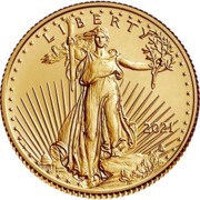 5 Dollars "American Gold Eagle" Bullion Coinage obverse image