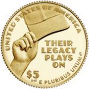 5 Dollars Negro Leagues Baseball, United States, 2022 reverse image