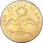 10 Dollars Liberty Cap / Small Eagle, United States, 1795-1797 reverse image