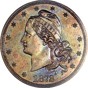 10 Dollars "1872 Eagle" Pattern; gold obverse image