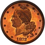 10 Dollars "1872 Eagle" Pattern; copper obverse image