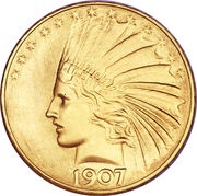 10 Dollars Indian Head - No motto obverse image