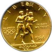 10 Dollars Summer Olympics obverse image