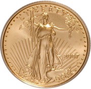 10 Dollars "American Gold Eagle" Bullion Coinage obverse image