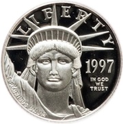 10 Dollars "American Platinum Eagle" Bullion Coinage obverse image