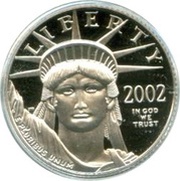 10 Dollars "American Platinum Eagle" Bullion Coinage North West obverse image