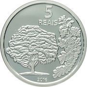 5 Reais Olympic Games Rio 2016 - Rowing / Pau-Brasil, Brazil, 2016 reverse image