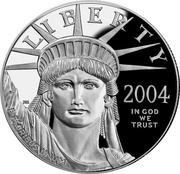 10 Dollars "American Platinum Eagle" Bullion Coinage obverse image
