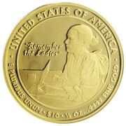 10 Dollars Abigail Adams; Bullion Coinage, United States, 2007 reverse image