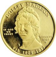 10 Dollars Dolley Madison; Bullion Coinage obverse image