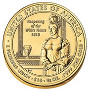 10 Dollars Elizabeth Monroe; Bullion Coinage, United States, 2008 reverse image