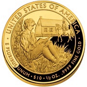10 Dollars Martin van Buren's Liberty; Bullion Coinage, United States, 2008 reverse image