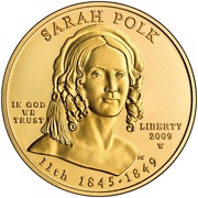 10 Dollars Sarah Polk; Bullion Coinage obverse image