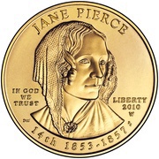10 Dollars Jane Pierce; Bullion Coinage obverse image