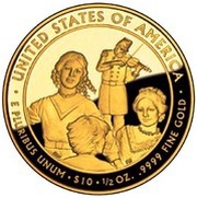 10 Dollars Eliza Johnson ; Bullion Coinage, United States, 2011 reverse image