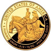 10 Dollars Julia Grant ; Bullion Coinage, United States, 2011 reverse image