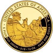 10 Dollars Lucy Hayes ; Bullion Coinage, United States, 2011 reverse image