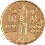 10 Reais Olympic Games Rio 2016 - 100 meters obverse image