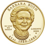 10 Dollars Barbara Bush; Bullion Coinage obverse image