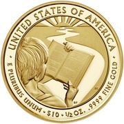 10 Dollars Barbara Bush; Bullion Coinage, United States, 2020 reverse image