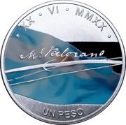1 Peso Manuel Belgrano, Argentina, 2020 reverse image