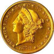 20 Dollars "1879 Quintuple Stella" obverse image