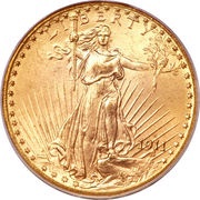 20 Dollars Saint-Gaudens - Double Eagle, With motto obverse image