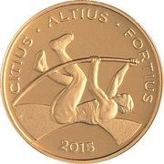 10 Reais Olympic Games Rio 2016 - Pole vault, Brazil, 2015 reverse image