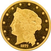 50 Dollars "Half Union" Pattern; gold obverse image