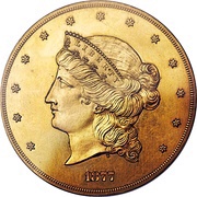 50 Dollars "Half Union" Pattern; gold obverse image