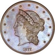 50 Dollars "Half Union" Pattern; copper obverse image