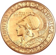 50 Dollars Panama–Pacific Exposition obverse image