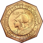 50 Dollars Panama–Pacific Exposition obverse image