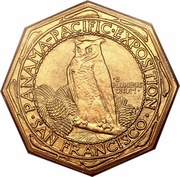50 Dollars Panama–Pacific Exposition, United States, 1915 reverse image