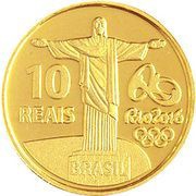 10 Reais Olympic Games Rio 2016 - Olympic Torch obverse image