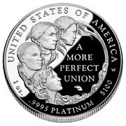 100 Dollars "American Platinum Eagle" Bullion Coinage reverse image