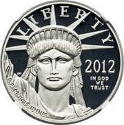 100 Dollars "American Platinum Eagle" Bullion Coinage obverse image