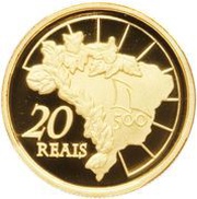 20 Reais Discovery of Brazil, Brazil, 2000 reverse image