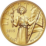 100 Dollars "American Liberty High Relief Gold" obverse image