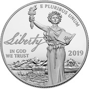 100 Dollars "American Platinum Eagle" Bullion Coinage obverse image