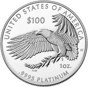 100 Dollars Pursuit of Happiness, United States, 2020 reverse image