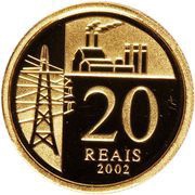 20 Reais Juscelino Kubitschek, Brazil, 2002 reverse image