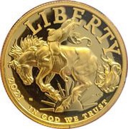 100 Dollars American Liberty High Relief obverse image