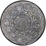 1 Dollar - Continental Currency Pattern, United States, 1776 reverse image