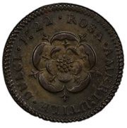 ½ Penny - Rosa Americana reverse image