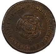 ½ Penny - Rosa Americana reverse image